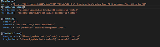 configure tests